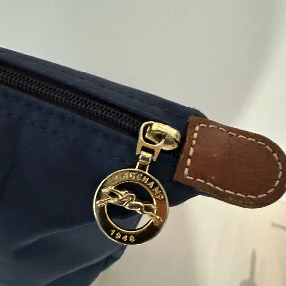 Longchamp Navy and Brown Tote Bag - Picture 4 of 16